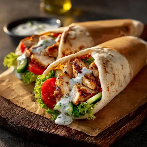 Chicken shawarma platter