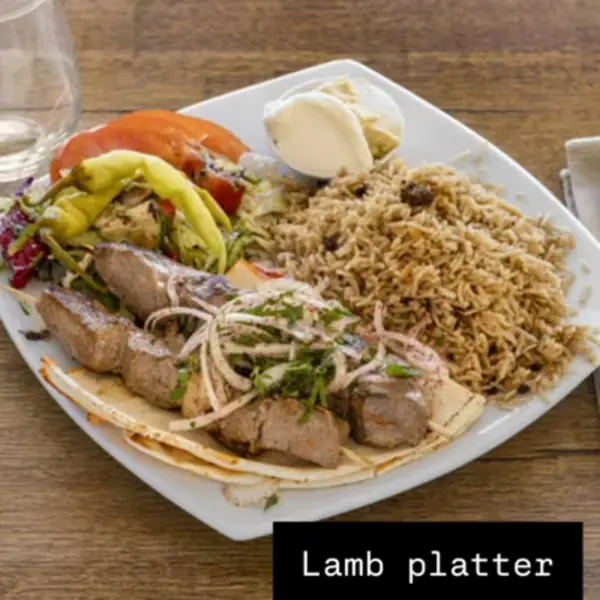 Lahm shish platter